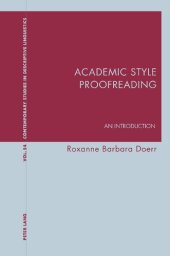 book Academic Style Proofreading: An Introduction