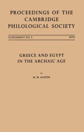 book Greece and Egypt in the Archaic Age