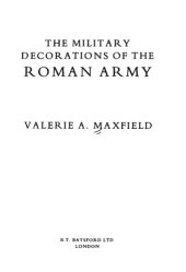 book The Military Decorations of the Roman Army