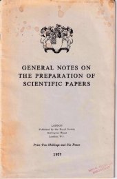 book General Notes on the Preparation of Scientific Papers