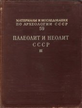 book Палеолит и неолит СССР