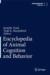 book Encyclopedia of Animal Cognition and Behavior