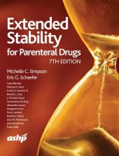 book Extended Stability for Parenteral Drugs