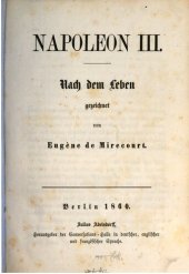 book Napoleon III. Nach dem Leben gezeichnet