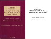 book Aspectos internacional de la tributación argentina. Estudio teórico práctico