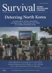 book Survival: Global Politics and Strategy (February-March 2020): Deterring North Korea