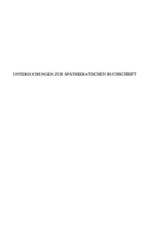 book Untersuchungen zur spathieratischen Buchschrift