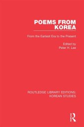 book Poems from Korea: From the Earliest Era to the Present