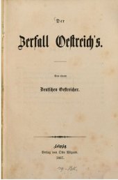 book Der Zerfall Österreich's