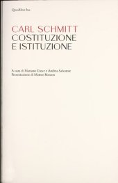 book Costituzione e istituzione