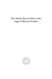 book The Hindu Beast Fable in the Light of Recent Studies