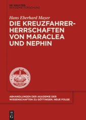 book Die Kreuzfahrerherrschaften von Maraclea und Nephin