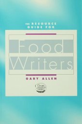 book Resource Guide for Food Writers