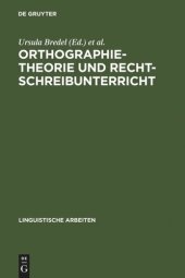 book Orthographietheorie und Rechtschreibunterricht