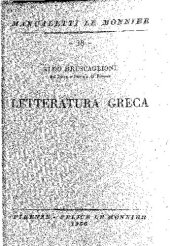 book Letteratura greca