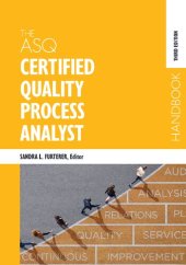 book The ASQ Certified Quality Process Analyst Handbook