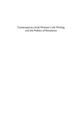 book Contemporary Arab Women’s Life Writing and the Politics of Resistance