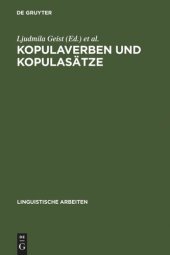 book Kopulaverben und Kopulasätze: Intersprachliche und intrasprachliche Aspekte