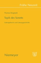 book Topik des Sonetts: Gattungstheorie und Gattungsgeschichte