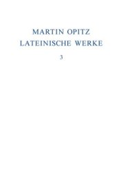 book Lateinische Werke: Band 3 1631-1639