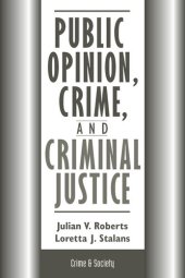 book Public Opinion, Crime, And Criminal Justice