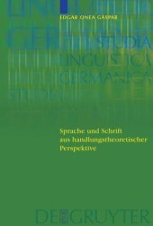 book Sprache und Schrift aus handlungstheoretischer Perspektive