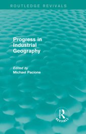 book Progress in Industrial Geography