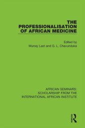 book The Professionalisation of African Medicine