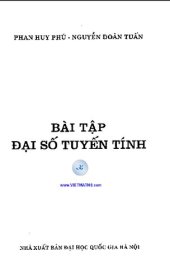 book Bài tập đại số tuyến tính