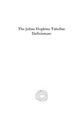 book The Johns Hopkins Tabellae Defixionum