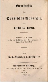 book Die Geschichte der Revolutionen des spanischen Amerikas von1808 bis 1823 / Von 1808 bis 1814