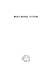 book Burial Service for Nuns: Syriac Text with Translation (Moran Etho)