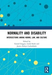 book Normality and Disability: Intersections Among Norms, Law, and Culture