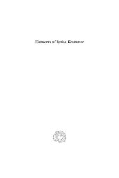 book Elements of Syriac Grammar