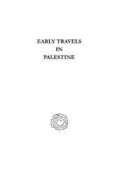 book Early Travels in Palestine