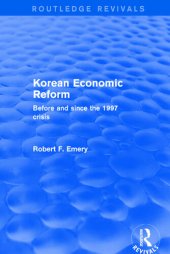 book Korean Economic Reform: Before and Since the 1997 Crisis