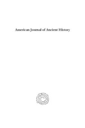 book American Journal of Ancient History 12.1