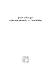 book Jacob of Sarug's Additional Homilies on Good Friday