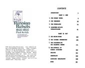 book Russian Rebels, 1600-1800