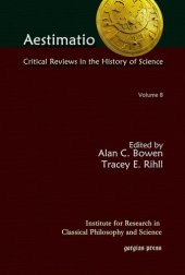 book Aestimatio: Critical Reviews in the History of Science