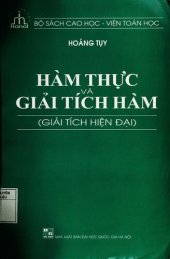 book Hàm thực và Giải tích hàm