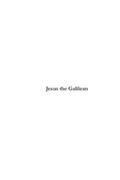 book Jesus the Galilean