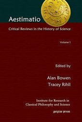 book Aestimatio: Critical Reviews in the History of Science (Volume 1)