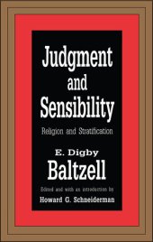 book Judgment and Sensibility: Religion and Stratification