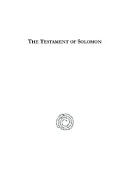 book The Testament of Solomon