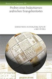 book Proben Eines Bedeutsamen Arabischen Evangelientextes