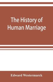 book The History of Human Marriage