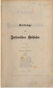 book Beiträge zur italienischen Geschichte