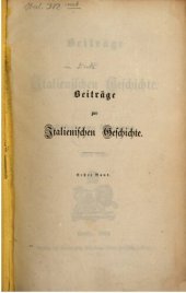 book Beiträge zur italienischen Geschichte