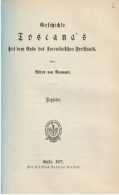 book Geschichte Toscanas seit dem Ende des florentinischen Freistaates / Register